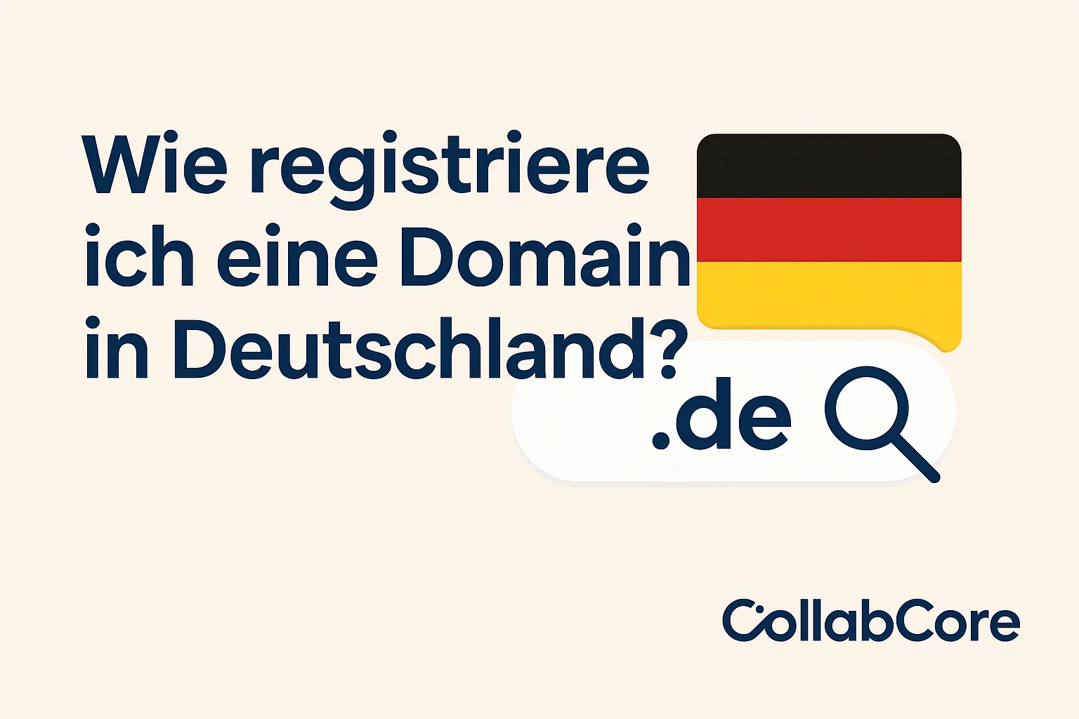 Wie registriere ich eine Domain in Deutschland